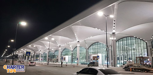 نمایی از ترمینال اصلی فرودگاه جدید استانبول