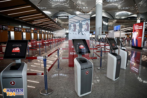 گیت های خروجی ترمینال اصلی فرودگاه جدید استانبول
